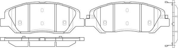 FIT FP1202 - Тормозные колодки, дисковые, комплект autospares.lv