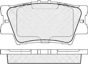 FIT FP1212 - Тормозные колодки, дисковые, комплект autospares.lv