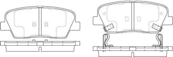 FIT FP1284 - Тормозные колодки, дисковые, комплект autospares.lv