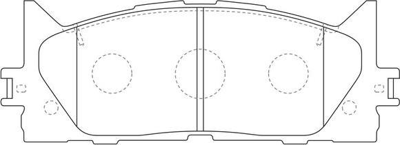 FIT FP1222 - Тормозные колодки, дисковые, комплект autospares.lv