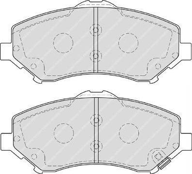 FIT FP1273 - Тормозные колодки, дисковые, комплект autospares.lv