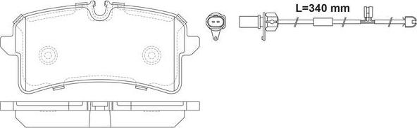 FIT FP1785E - Тормозные колодки, дисковые, комплект autospares.lv