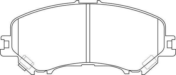 FIT FP1737 - Тормозные колодки, дисковые, комплект autospares.lv