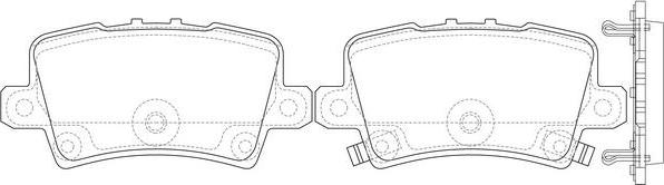 FIT FP8197 - Тормозные колодки, дисковые, комплект autospares.lv