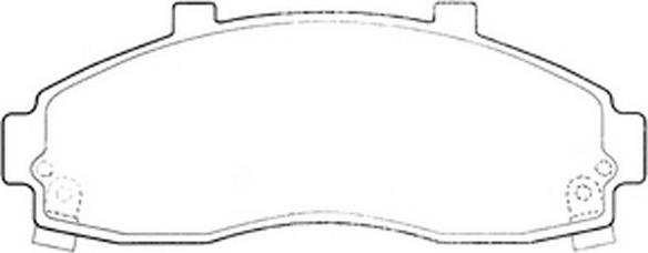 FIT FP3021 - Тормозные колодки, дисковые, комплект autospares.lv