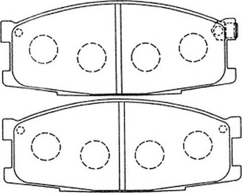 FIT FP3126 - Тормозные колодки, дисковые, комплект autospares.lv