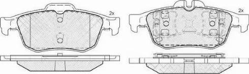 FIT FP3356 - Тормозные колодки, дисковые, комплект autospares.lv