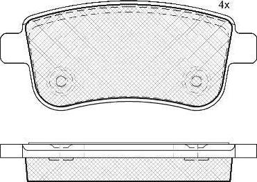 FIT FP3353 - Тормозные колодки, дисковые, комплект autospares.lv