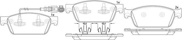 FIT FP33278E - Тормозные колодки, дисковые, комплект autospares.lv