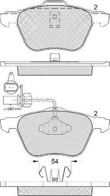 FIT FP3265E - Тормозные колодки, дисковые, комплект autospares.lv