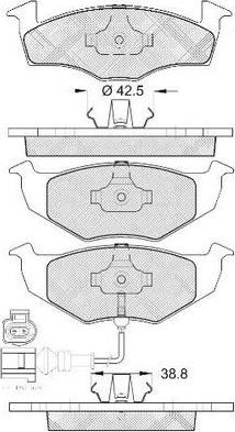 FIT FP3262E - Тормозные колодки, дисковые, комплект autospares.lv