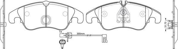 FIT FP3276E - Тормозные колодки, дисковые, комплект autospares.lv