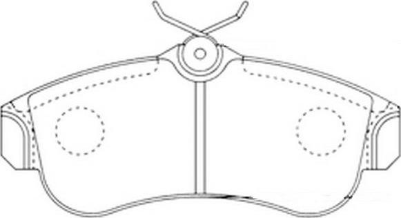 FIT FP2105 - Тормозные колодки, дисковые, комплект autospares.lv