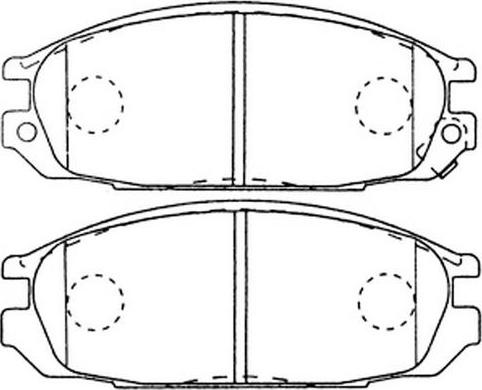 Dynamatrix DBP937 - Тормозные колодки, дисковые, комплект autospares.lv