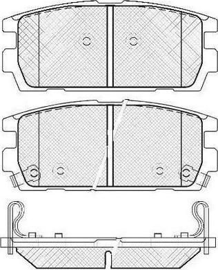 BOSCH BP1123 - Тормозные колодки, дисковые, комплект autospares.lv