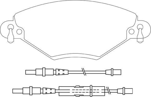 BENDIX 573027S - Тормозные колодки, дисковые, комплект autospares.lv