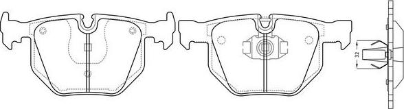 FIT FP2255 - Тормозные колодки, дисковые, комплект autospares.lv