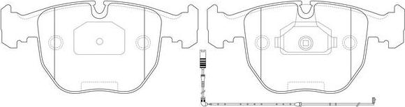 FIT FP2258E - Тормозные колодки, дисковые, комплект autospares.lv