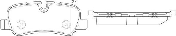 FIT FP7406 - Тормозные колодки, дисковые, комплект autospares.lv