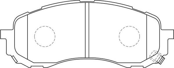 FIT FP7177 - Тормозные колодки, дисковые, комплект autospares.lv