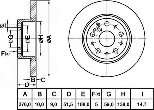 FIT FR0999 - Тормозной диск autospares.lv