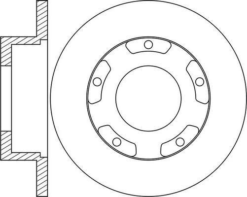 CAR FR 95 1P - Тормозной диск autospares.lv