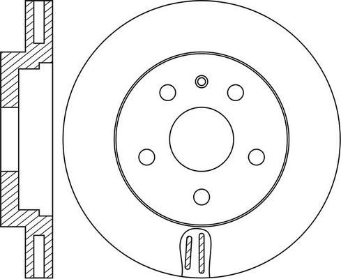 BENDIX 521567 - Тормозной диск autospares.lv