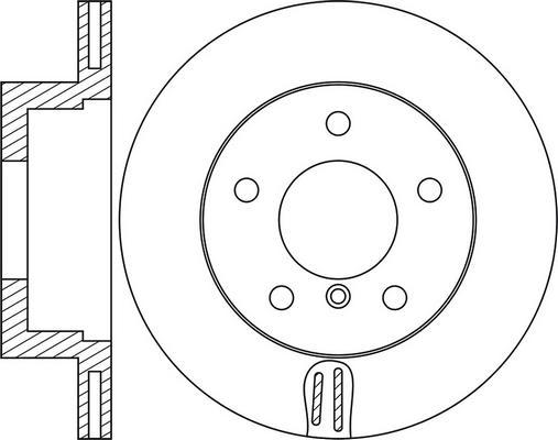 Bradi 09.9752.10 - Тормозной диск autospares.lv