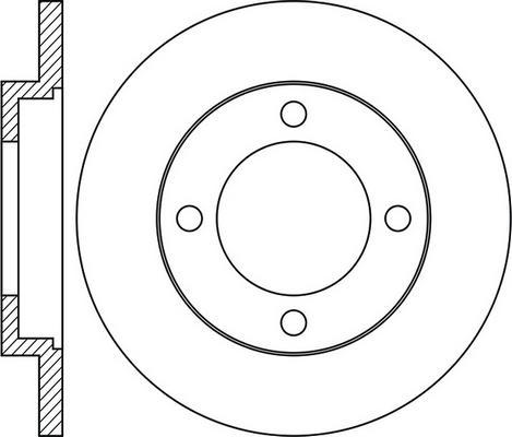 FIT FR0936 - Тормозной диск autospares.lv