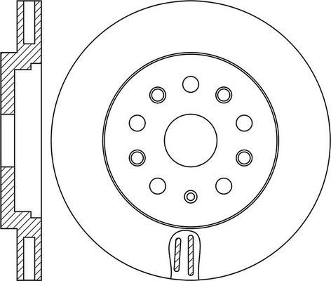 Wolf WD58610B - Тормозной диск autospares.lv