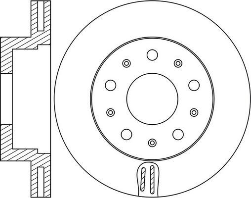 FIT FR0973V - Тормозной диск autospares.lv