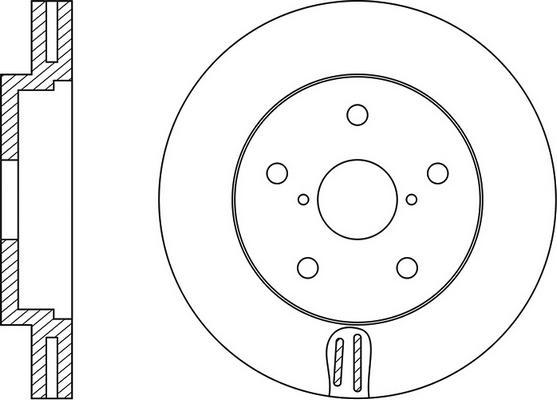 FIT FR0494V - Тормозной диск autospares.lv