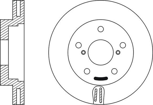 FIT FR0450V - Тормозной диск autospares.lv