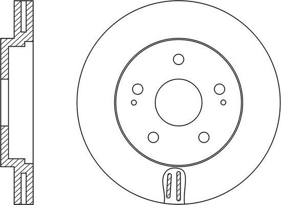 FIT FR0458V - Тормозной диск autospares.lv