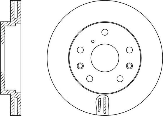 FIT FR0457V - Тормозной диск autospares.lv