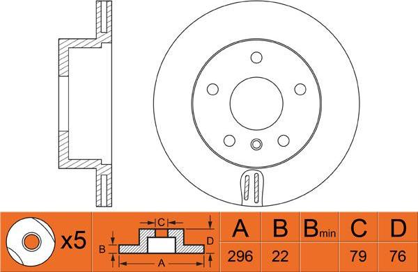 FIT FR0402V - Тормозной диск autospares.lv