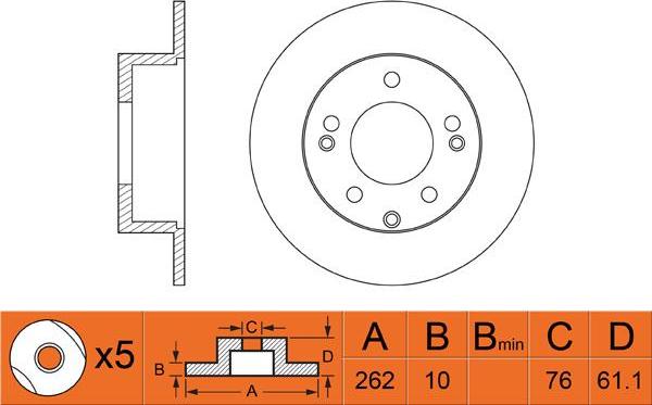 FIT FR0418 - Тормозной диск autospares.lv