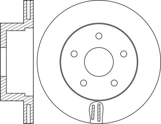 FIT FR0412V - Тормозной диск autospares.lv