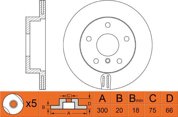 ATE 24 1120 0204 1 - Тормозной диск autospares.lv