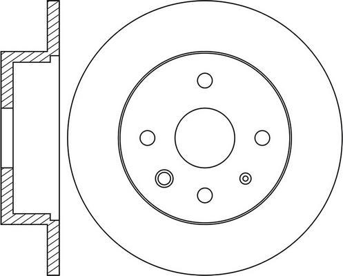 FIT FR0436 - Тормозной диск autospares.lv