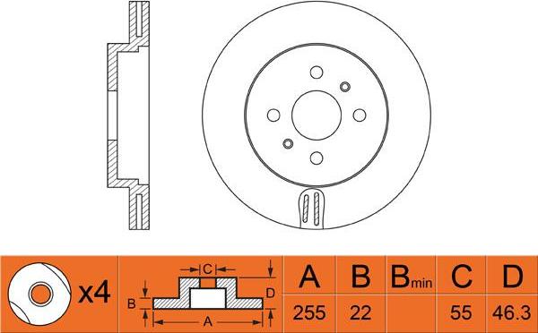 FIT FR0420V - Тормозной диск autospares.lv