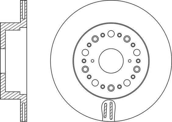 FIT FR0593V - Тормозной диск autospares.lv