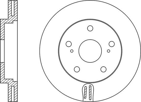 FIT FR0540V - Тормозной диск autospares.lv