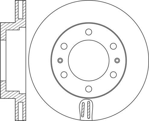 FIT FR0551V - Тормозной диск autospares.lv