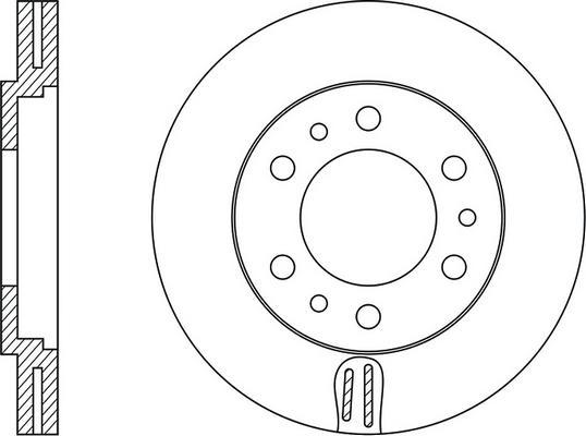 FIT FR0505V - Тормозной диск autospares.lv