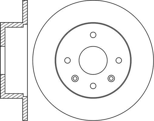 FIT FR0501 - Тормозной диск autospares.lv