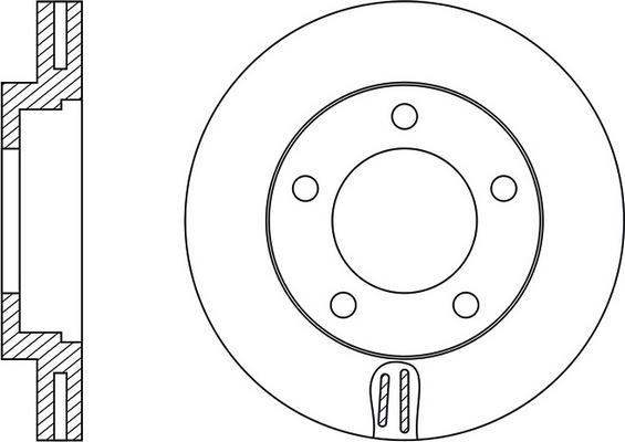 FIT FR0580V - Тормозной диск autospares.lv