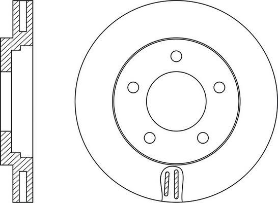 BOSCH 0986AB9666 - Тормозной диск autospares.lv