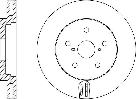 Delphi BG9055 - Тормозной диск autospares.lv