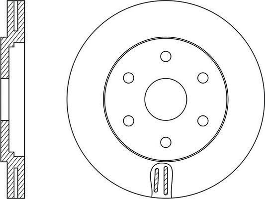 FIT FR0525V - Тормозной диск autospares.lv